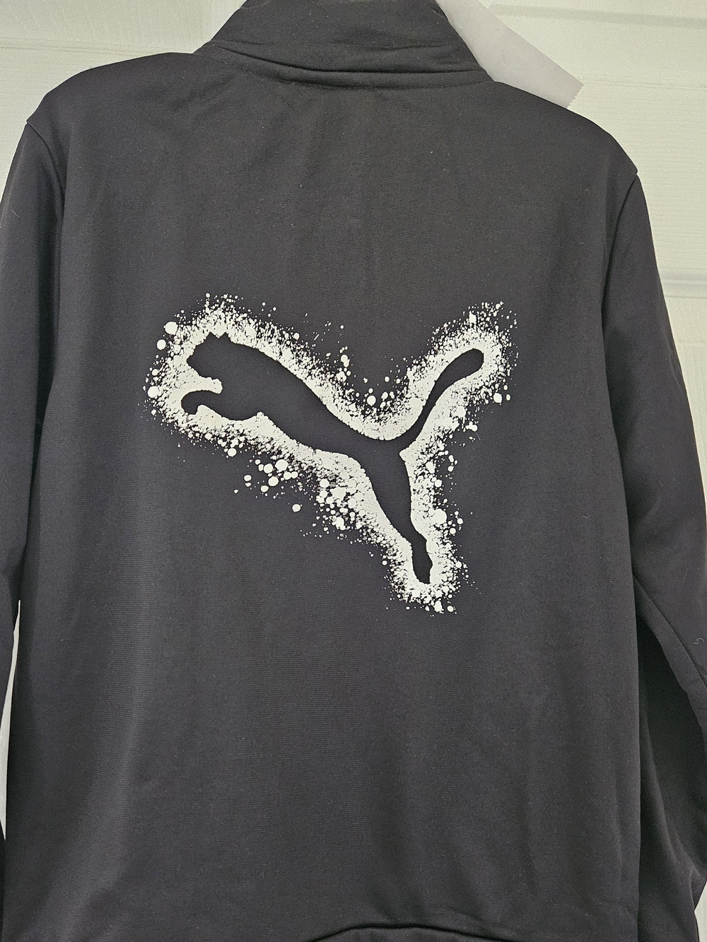 Puma Black Track Jacket and Pants Set with White Logo - Picture 6 of 10